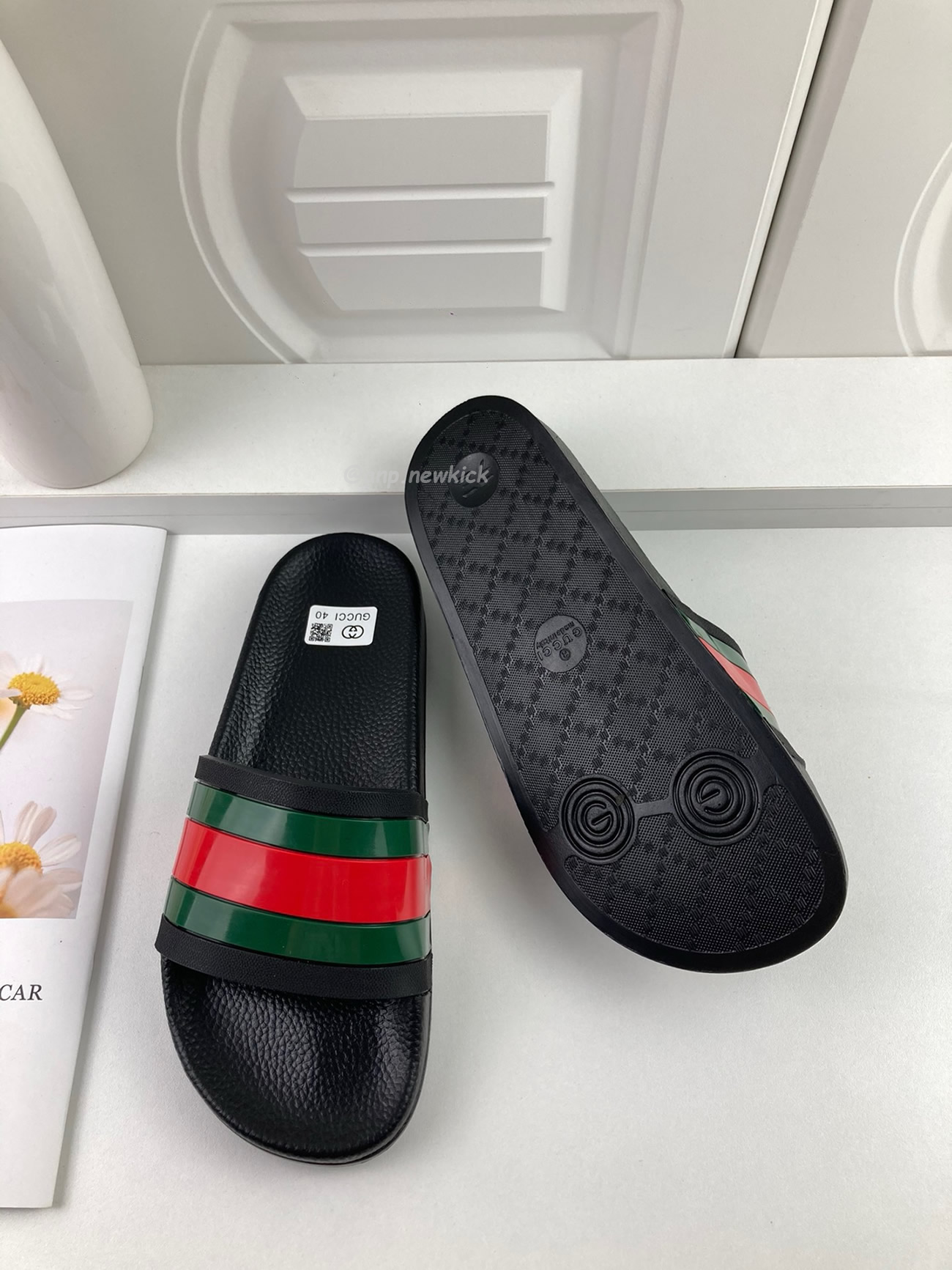 Gucci Rubber Slides Red Green 308234 Gib10 1098 (4) - newkick.app